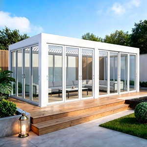 Outdoor Garden Canopy Patio Waterproof Panel Slats Motorized Gazebo Bioclimatic Louvered Aluminum Pavilion <strong>Pergola</strong> for <strong>Window</strong> - Product Image 4
