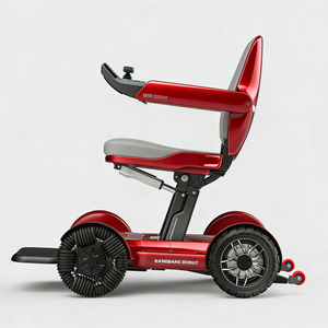 Silla de Ruedas Motorizada Deportiva Roja, Nuevo Color Disponible, Batería de Litio Grande Desmontable de 20A, Alcance de 25 km - Product Image 2