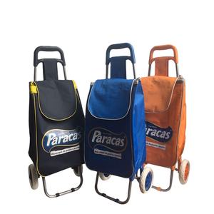 Afneembare Boodschappen Boodschappentas Aluminium 2 Wielen Opvouwbare Bagage Supermarkt <span class=keywords><strong>Trolley</strong></span> - Product Image 2