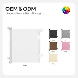 Barrière de sécurité pour escalier coulissante rétractable de haute qualité Sair, barrière de sécurité pour bébé en maille PVC - Product Image 5