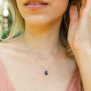 Pendentif en pierre de cristal à double terminaison en argent sterling 925, collier personnalisé pour femmes - Product Image 6