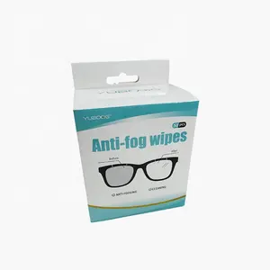 Popular And Practical Paper Coated Aluminum Film Dust Removal Glasses Anti Fog Cleaning Wipes