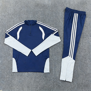 Autumn Winter Football Jersey 26/27 Madrid Training Uniform Set Half Zipper Long Sleeve Breathable sports suit <b>Soccer</b> Wear - Product Image 3