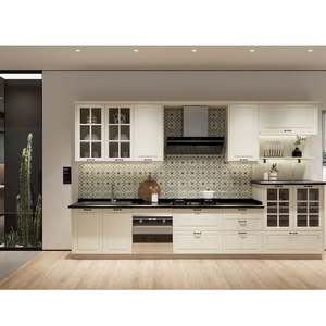 Armarios de cocina lacados de diseño moderno de alta calidad, armarios personalizados para proyectos de apartamentos - Product Image 5