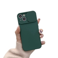 Coque de téléphone arrière TPU + PC pour iPhone 16 15 14 13 12 11 Pro Max antichoc et porte de caméra coulissante de protection