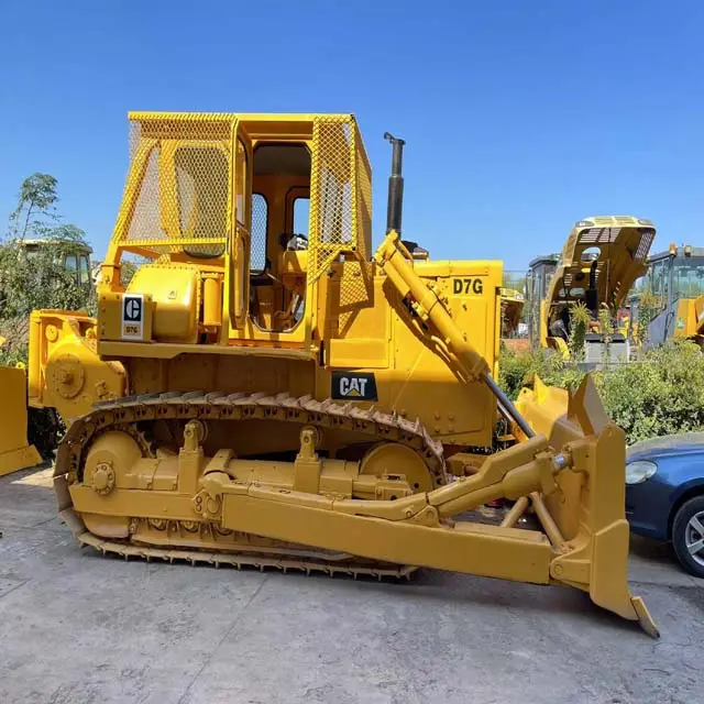 Bánh Xích theo dõi Dozer sử dụng mèo xe ủi d7g sử dụng xe ủi đất mèo d7g để bán Dozer cho rừng làm việc