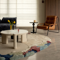 Tapis en laine fait main de haute qualité, forme irrégulière, pour salon, tapis coloré de luxe pour enfants, tapis de chambre à coucher