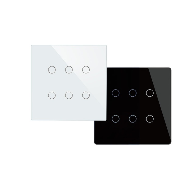 Wall Switches Touch Switch 6gang 6 Buttons Wifi Tuya Smart Life APP Wireless Remote Control