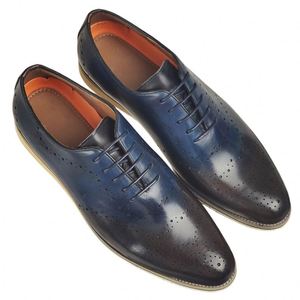 Zapatos de Hombre de Cuero Genuino, Zapatos de Punta Puntiaguda a la Moda, Zapatos Casuales de Cuero de Vaca de Primera Calidad para Hombre - Product Image 4