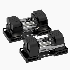 Haltères carrés AOC réglables latéralement, en multiples de 5 kg, équipement de fitness pour la maison - Product Image 4