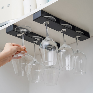 Support à verres à vin en plastique de type crochet <span class=keywords><strong>avec</strong></span> séchoir intégré pour cuisine, bar, restaurant - Product Image 1