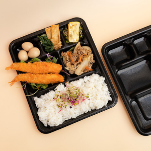 Lonchera Bento Box PP de 6 compartimentos NO 2 con lámina de espuma de alta expansión Ecotainer, alternativa a la lonchera de espuma PS. - Product Image 3