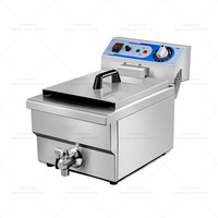 Wafel Frietjes Trechter Cake Friteuse Machine Verkoop Mini Grote Lpg Gas Batch Inductie Friteuse Banaan Varkensvlees Knetterende Frituurmachine