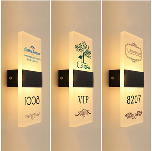 Número de Puerta con Iluminación LED Acrílica, Letrero Retroiluminado para Habitación de Hotel, Letrero para Puerta de Hotel - Product Image 3