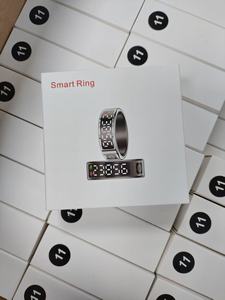 Sr09 Vòng thông minh thép không gỉ màn hình cảm ứng hiển thị 20mAh máu Oxy Heart Rate Sport IP68 không thấm nước Pedometer calorie jring - Product Image 5