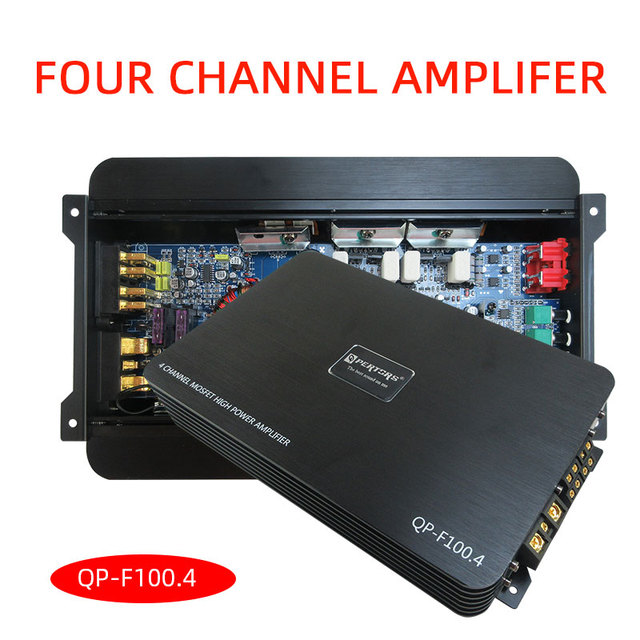 4 Channel Amplifier Real Power QP-F100.4 Hight Power Amplifier Car Audio Amplifier Q-PERTORS