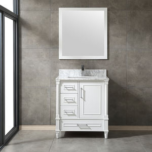 Meuble-lavabo de salle de bain haut de gamme de 30 pouces avec vasque en céramique et caractéristiques résistantes à l'eau - Product Image 5