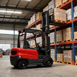 Montacargas Eléctrico Personalizado de Fábrica a Bajo Precio, 4WD, Mástil de Dos Etapas, Batería de Plomo-Ácido, 6-8 Horas de Autonomía, Elevación de <span class=keywords><strong>3</strong></span> Metros, 1 Tonelada - Product Image 1