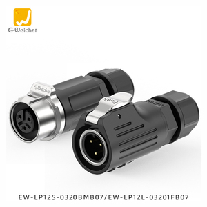 E-Weichat Power Led Display Geautomatiseerde Robot Lp12 M12 Waterdichte Luchtvaart Industriële Power Connector Ip67 2 <span class=keywords><strong>3</strong></span> 4 5 6 7 8 Pin - Product Image 2