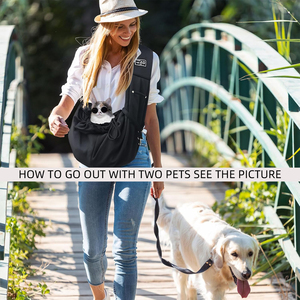 Pet Carrier Crossbody & <b>Backpack</b> with Phone Pocket & Safety Clasp for Small Dogs <b>Cats</b> Up to 16lbs, Walking Camping Daily Use - Product Image 6
