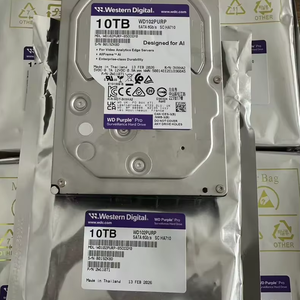 Disque dur SATA 10 To 3,5 pouces WD102PURP Purple Pro 7200 tr/min 512 Mo de <span class=keywords><strong>cache</strong></span> AllFrame pour enregistreur vidéo NVR IA et surveillance de sécurité - Product Image 1