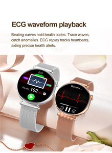 Reloj Inteligente ET491 SOS con Monitorización de ECG, Modo Multideportivo, Monitorización de Temperatura, Salud, IA, Reloj Inteligente con Esfera - Product Image 4