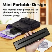 2025 Mini imprimante thermique de tatouage sans fil BT Document A4 portable et machine sans encre mobile