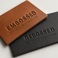 Étiquette en cuir PU gaufrée et débossée pour vêtements, jeans, casquettes – Commande en gros – Fabricant, fournisseur, OEM, ODM, usine