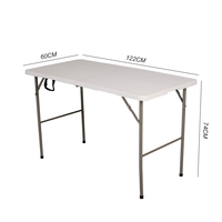 Tables et chaises de fête de vente directe d'usine tables pliantes réglables tables pliantes rectangulaires en plastique