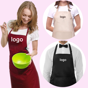 Delantal de Cocina Unisex con Logotipo Personalizado <span class=keywords><strong>para</strong></span> Barbería, Personal de Limpieza, Hotel, Salón de Belleza, Color Liso, Poliéster, Sin Costuras - Product Image 6