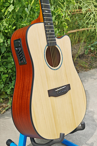 Guitare électro-acoustique de bonne qualité de la marque Boult avec micro, 41 pouces, instrument à cordes folklorique fabriqué en Chine - Product Image 3