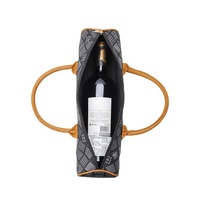 Estuche de Viaje para Vino de Cuero Personalizado por el Fabricante, con Asa, Caja para Vino