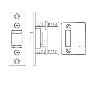Dập phần cứng HEAVY DUTY Đen Hợp kim kẽm bóng cửa có thể điều chỉnh con lăn bắt với Strike tấm - Product Image 6