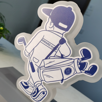 Présentoir de table en acrylique personnalisé EZD Table d'impression en blocs de marque Supports d'affiches avec logo 3D