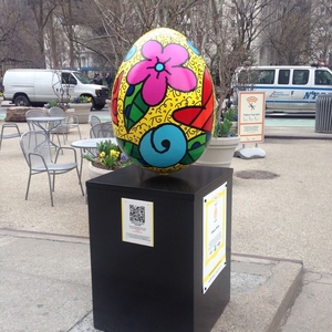 定制大型户外玻璃纤维装饰品 大尺寸艺术复活节彩蛋出售 - Product Image 4
