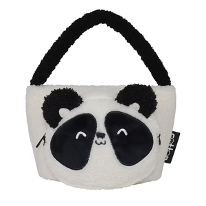 Bolso de Mano con Cierre de Cremallera y Diseño de Panda a la Moda, Estilo Casual Vintage para Viajes Diarios, Elegante Bolso Tote 2 en 1 de Felpa con Dibujos Animados para Bebés - Product Image 6