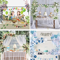 Support de table en métal noir réglable pour les fêtes, les anniversaires, les mariages, Noël, les ballons, les arches de fleurs et les célébrations.