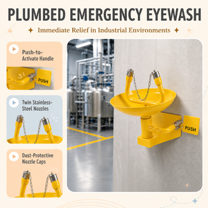 Estación de Lavado de Ojos de Alta Calidad Montada en la Pared, Tipo Botella de Salina de 500 ml, <span class=keywords><strong>Lavaojos</strong></span> de Emergencia Portátil, Tipo Gabinete de Seguridad - Product Image 1
