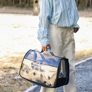 Transparent Pet Carrier <b>Backpack</b> Large <b>Medium</b> Small Size Breathable Lightweight For Cats Dogs Outing Travel - Product Image 4