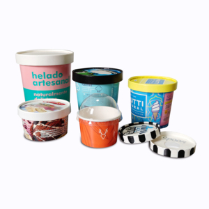 3oz 4oz 5oz 500ml logotipo personalizado impreso vasitos para helados - Product Image 1