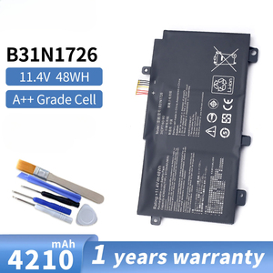 B31N1726แบตเตอรี่แล็ปท็อปสำหรับ <span class=keywords><strong>Asus</strong></span> FX504GD <span class=keywords><strong>FX504GM</strong></span> FX80GM FX86FM FX86FE FX504GE TUF565GD TUF554G 48WH 11.4V - Product Image 2