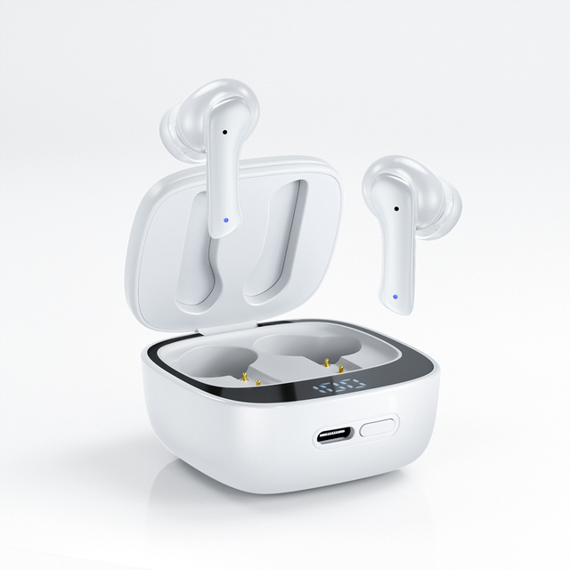Wholesale In-Ear Bluetooth 5.3 Earbuds Wireless Noise Canceling Earphones LED Display Tws Headphone Anc Enc Dual Mics Headphones