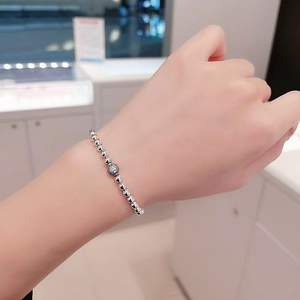 Bracelet Perlé DIY pour Femme Panjia, Luxe Léger, <span class=keywords><strong>Argent</strong></span> 925, Zircon, Simple et Exquis, Haute Joaillerie, Cadeau, Vente en Gros - Product Image 4