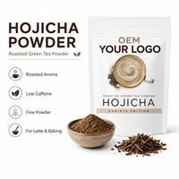 Poudre de thé vert torréfié Hojicha de qualité alimentaire, en vrac, OEM ODM pour desserts, glaces et ingrédients de boulangerie