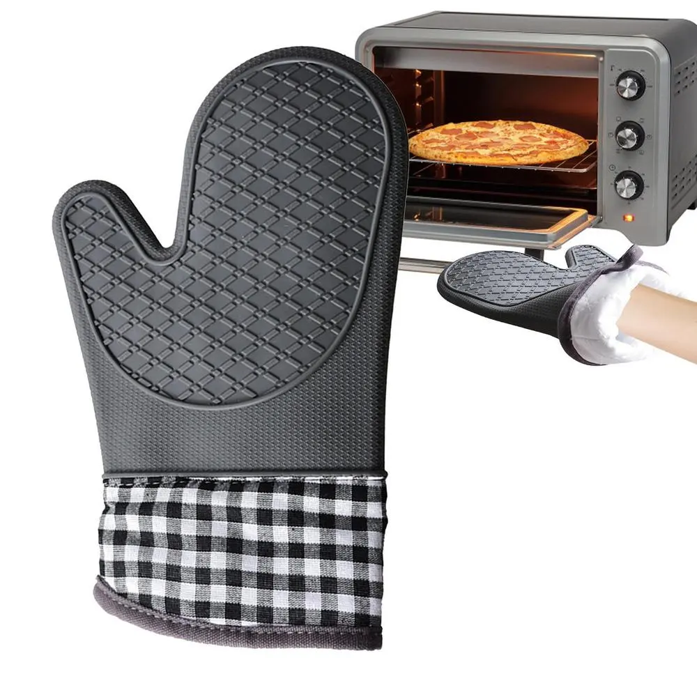 High Temperature Resistant Gloves Heat Resistant Oven Gloves Long Cuff Oven Gloves