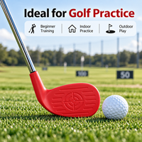 Club d'entraînement de golf multi-tailles en acier inoxydable avec poignée antidérapante confortable pour l'entraînement au golf en extérieur pour débutants