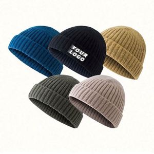 New Design Support Embroidery Outdoor Sports Cycling Vintage Winter Beanie Pure <b>Hat</b> <b>for</b> Men and Women - Product Image 1