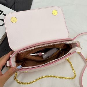 2025 New Luxury Lady Geometric PU Square Bag with Adjustable Chain <b>Strap</b>. Handheld or Cross-body Wearable Design - Product Image 2