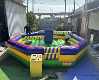 EASYFUN Vente en gros usine : Trampoline, Machine d'obstacles rotative 'Toxic Meltdown', Jeu gonflable Wipeout