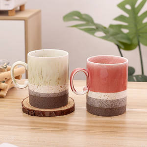 Mug en céramique de style nordique moderne avec couvercle, grande capacité, haute valeur esthétique, utilisation en fête, passe au lave-vaisselle et au micro-ondes - Product Image 1